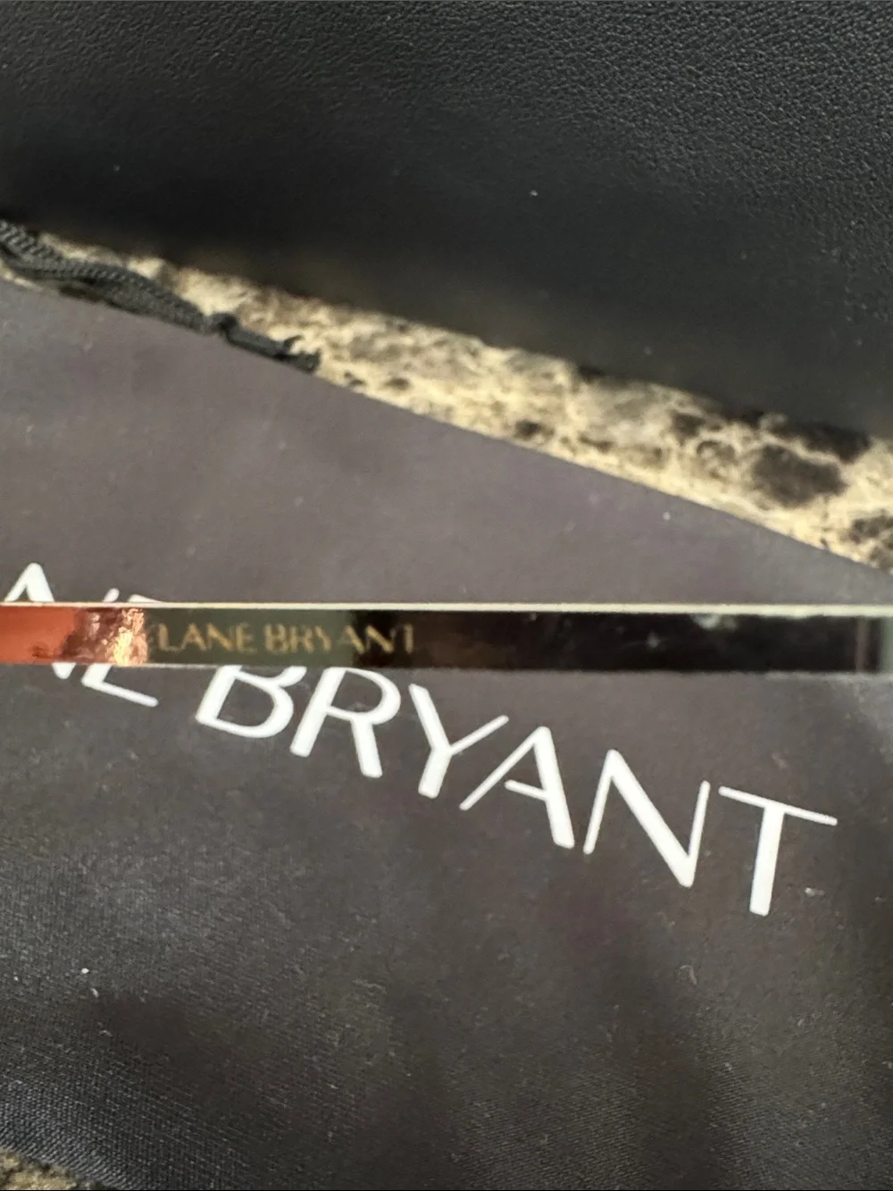 Lane Bryant Rose Gold Aviator Sunglasses with Brown Lenses